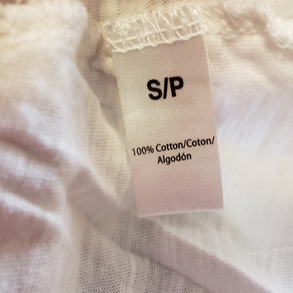 Small women's Ardene white tank top with cute waist belt - Picture 5 of 5